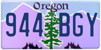 OR license plate 944BGY