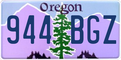 OR license plate 944BGZ