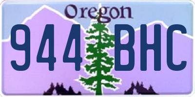 OR license plate 944BHC