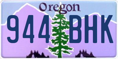 OR license plate 944BHK
