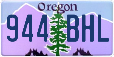 OR license plate 944BHL