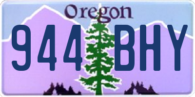 OR license plate 944BHY