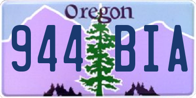 OR license plate 944BIA