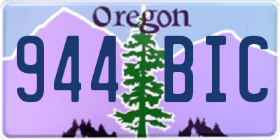 OR license plate 944BIC