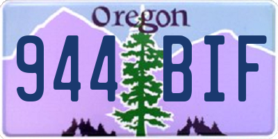 OR license plate 944BIF