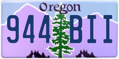 OR license plate 944BII