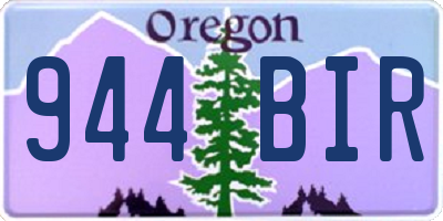OR license plate 944BIR