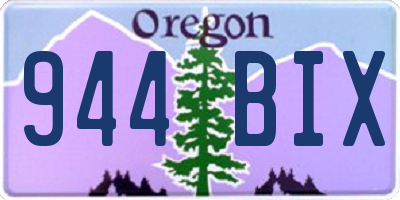 OR license plate 944BIX