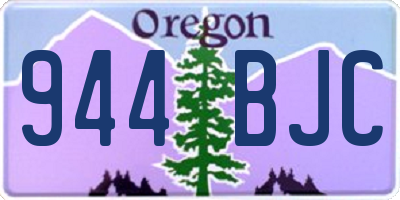 OR license plate 944BJC