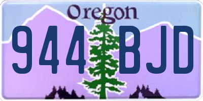 OR license plate 944BJD