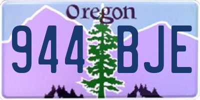 OR license plate 944BJE