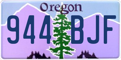 OR license plate 944BJF