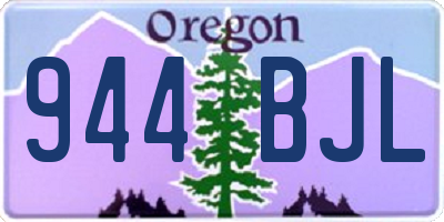 OR license plate 944BJL