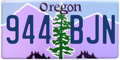 OR license plate 944BJN