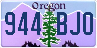 OR license plate 944BJO