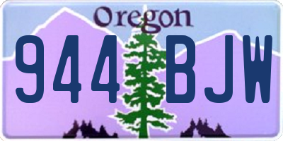 OR license plate 944BJW