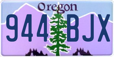 OR license plate 944BJX