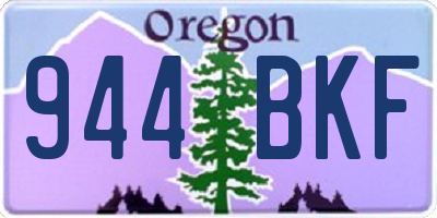 OR license plate 944BKF