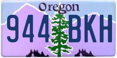 OR license plate 944BKH