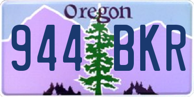 OR license plate 944BKR