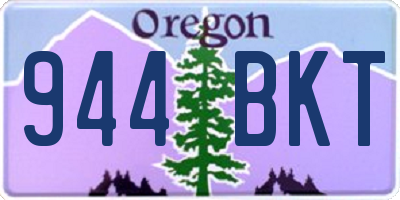 OR license plate 944BKT