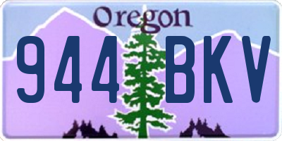 OR license plate 944BKV