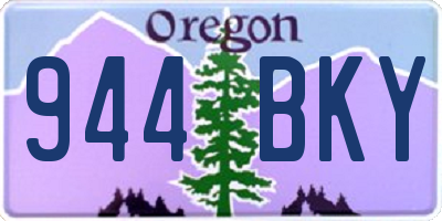 OR license plate 944BKY