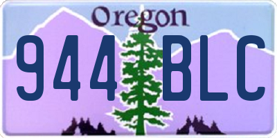 OR license plate 944BLC