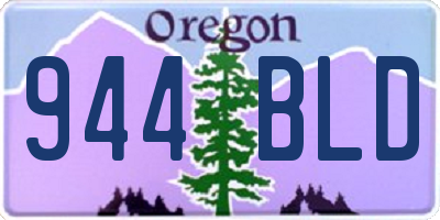OR license plate 944BLD