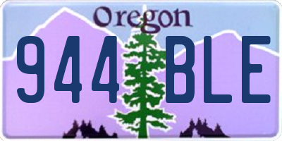 OR license plate 944BLE