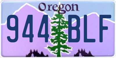 OR license plate 944BLF