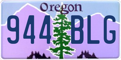 OR license plate 944BLG