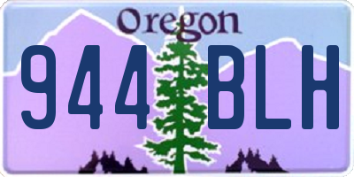 OR license plate 944BLH