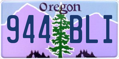 OR license plate 944BLI