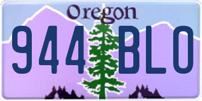 OR license plate 944BLO