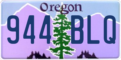 OR license plate 944BLQ