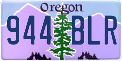 OR license plate 944BLR