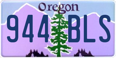 OR license plate 944BLS