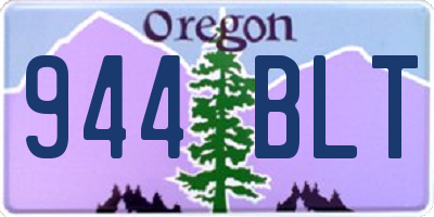 OR license plate 944BLT