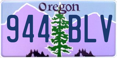 OR license plate 944BLV