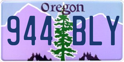 OR license plate 944BLY