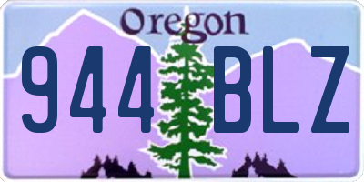 OR license plate 944BLZ