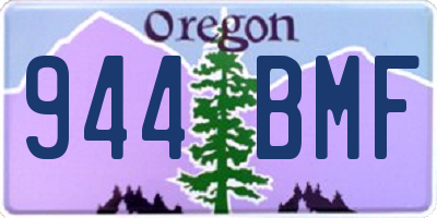 OR license plate 944BMF