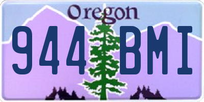 OR license plate 944BMI