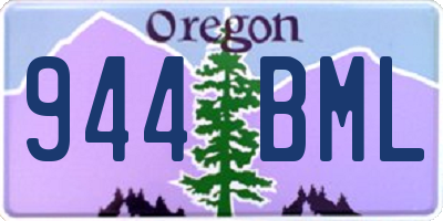 OR license plate 944BML