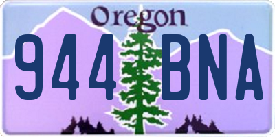 OR license plate 944BNA