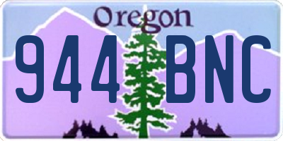 OR license plate 944BNC