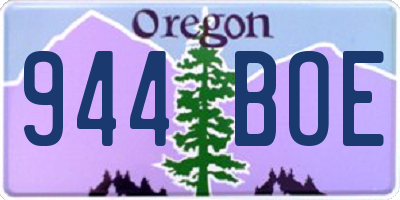 OR license plate 944BOE
