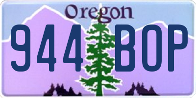 OR license plate 944BOP