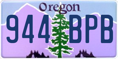 OR license plate 944BPB